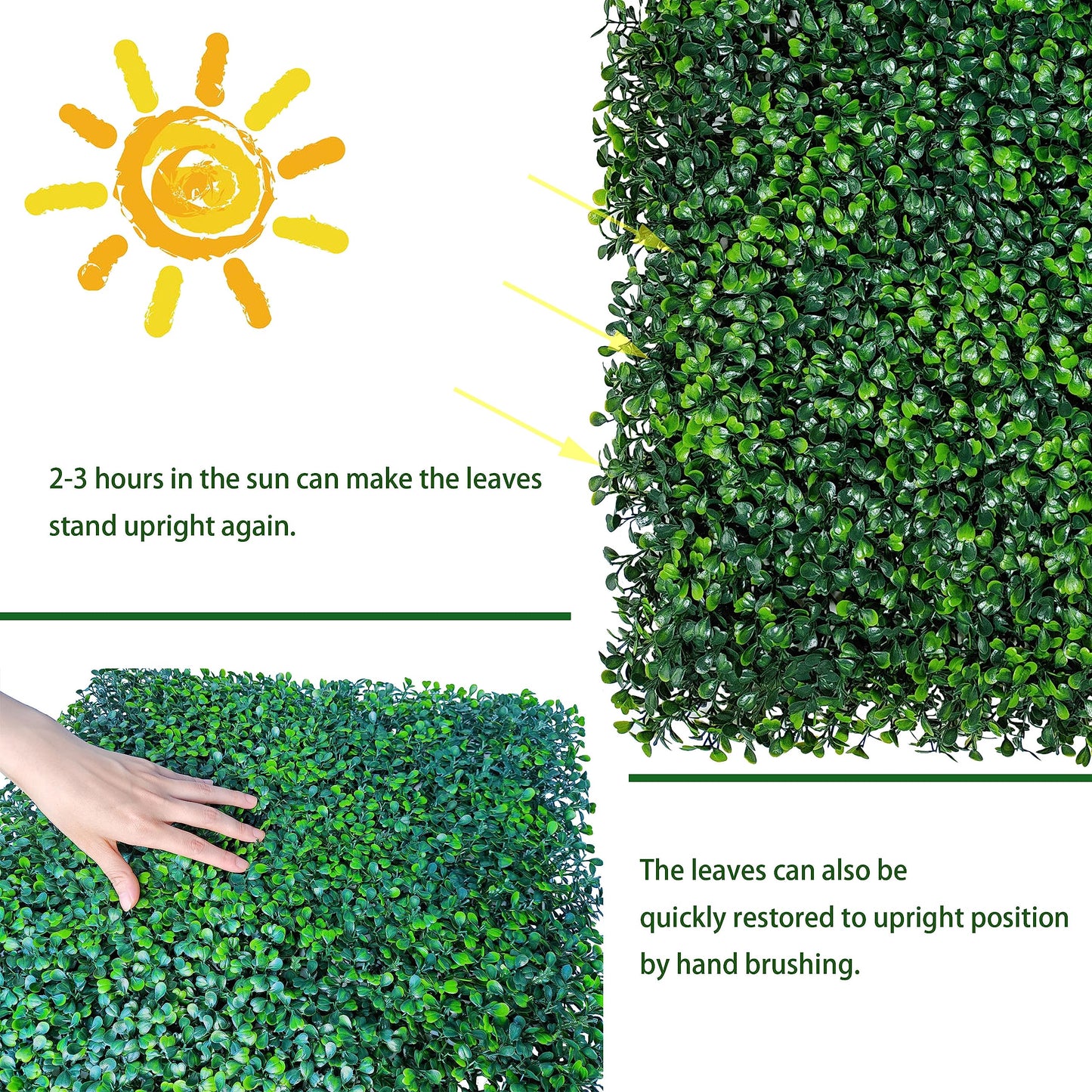 ODTORY Artificial Ivy Privacy Fence Wall Screen,40X120 in(33.5 sqft) UV-Anti Faux Boxwood Roll Panels Greenery Backdrop Ivy Vine Leaf Hedges Fence Panels for Indoor Outdoor Green Wall Decor