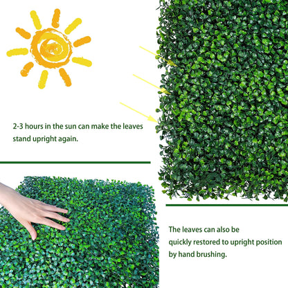 ODTORY Artificial Ivy Privacy Fence Wall Screen,40X120 in(33.5 sqft) UV-Anti Faux Boxwood Roll Panels Greenery Backdrop Ivy Vine Leaf Hedges Fence Panels for Indoor Outdoor Green Wall Decor