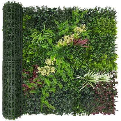 DOPGIB Artificial Ivy Boxwood Roll: 48"x120" UV Resistant Green Leaves Faux for Interior Backdrop,Garden and Indoor Outdoor Wall&Fence Covering Privacy, Party Wall Greenery Decor