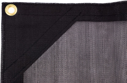 Kotap 12-ft x 24-ft Heavy-Duty 6.5 Oz Black Mesh Shade/Truck Tarp, Item: MESH-1224