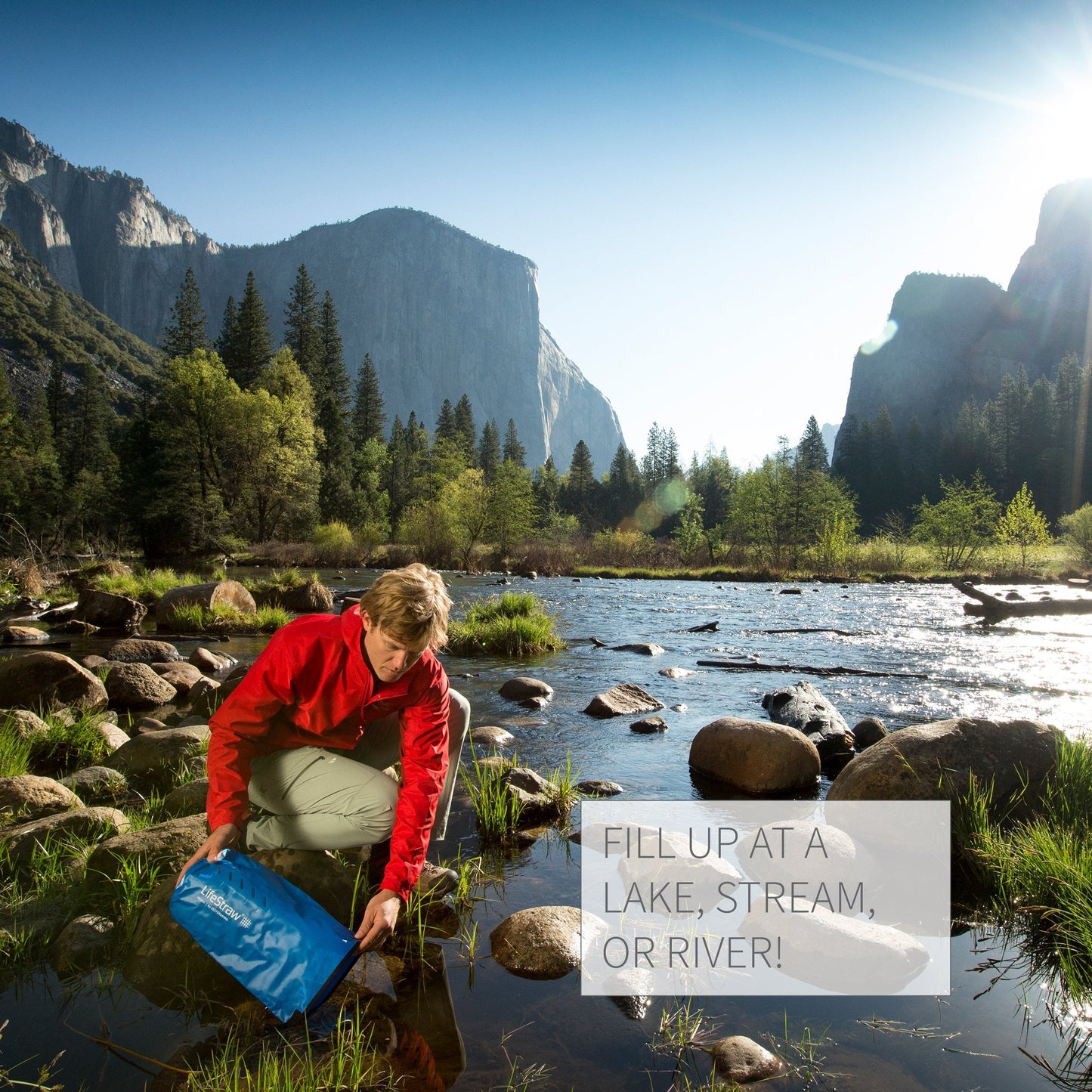 LifeStraw Mission — High-Volume Gravity-Fed Water Purifier, 12 L, Blue