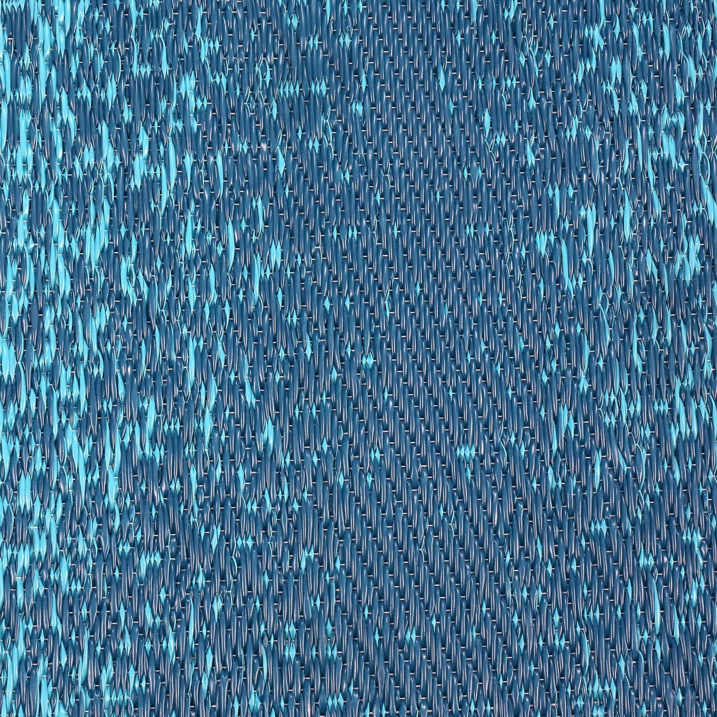 Lush Ambience Outdoor Rug - Waterproof, Washable, Reversible, Stain Resistant, Foldable Carpet - Recycled Plastic Straw Large Area Rugs for Patio, Picnic, Camping, Farmhouse - Murat Blue Teal 9X12 ft