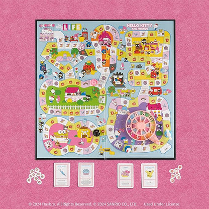 The Game of Life: Hello Kitty and Friends Board Game Collect Apples and Buy Bows on The Way to The Ultimate Party Play as Hello Kitty Kuromi &amp More Officially Licensed Collectible &amp Merch
