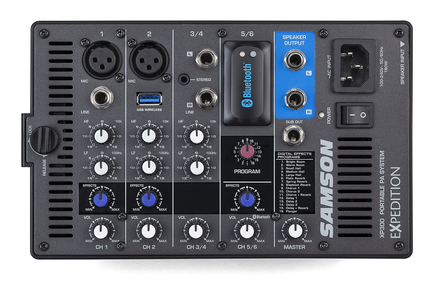 Samson Expedition XP300 6" 2-Way 300W All-in-One Portable Bluetooth-Enabled Stereo PA System