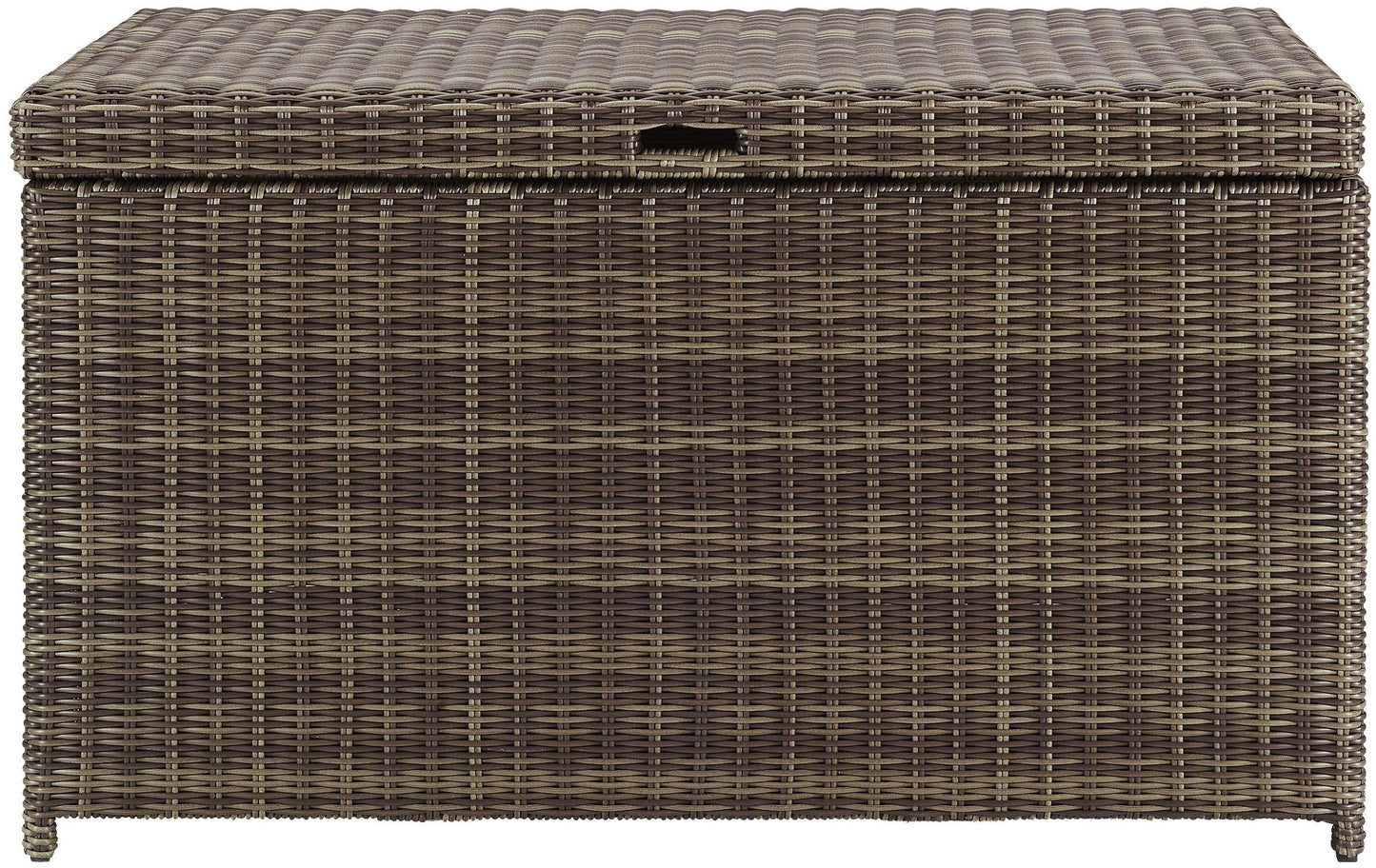 Crosley Furniture Bradenton Wicker Outdoor Storage Box for Patio Furniture Cushions, Pool Floats, Garden Tools, Brown
