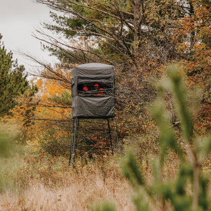 Rivers Edge® Shooting Platform Blind Enclosure, Added Concealment, Lightweight Frame, Installs in Under One Minute, View-Through One Way Fabric, Oversized Windows, Ample Headroom, RE402B