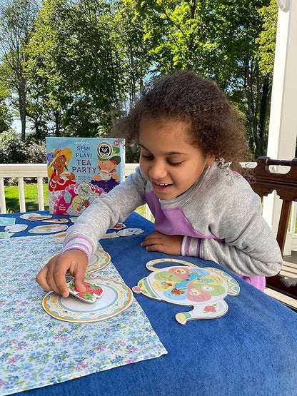 eeBoo: Tea Party Spinner Game Develops Patience and Social Skills for Children 2 to 4 Players 15 to 30 Minute Play Time for Ages 3 and up