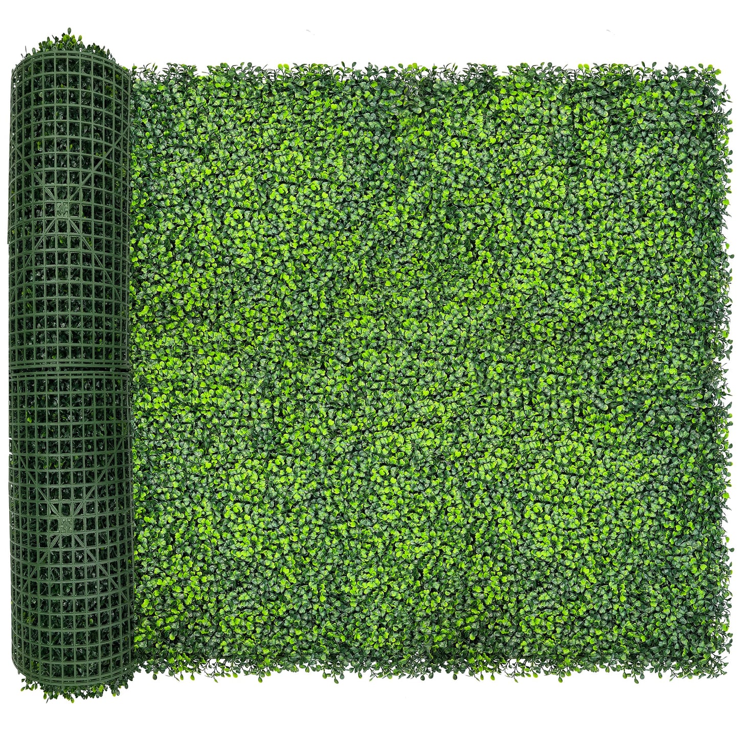 DOPGIB Artificial Ivy Privacy Fence Screen,128"x 48" (43 SQFT) UV-Anti Faux Boxwood Roll Grass Wall Panels for Patio Balcony Privacy, Garden, Backyard Greenery Wall Backdrop Decor