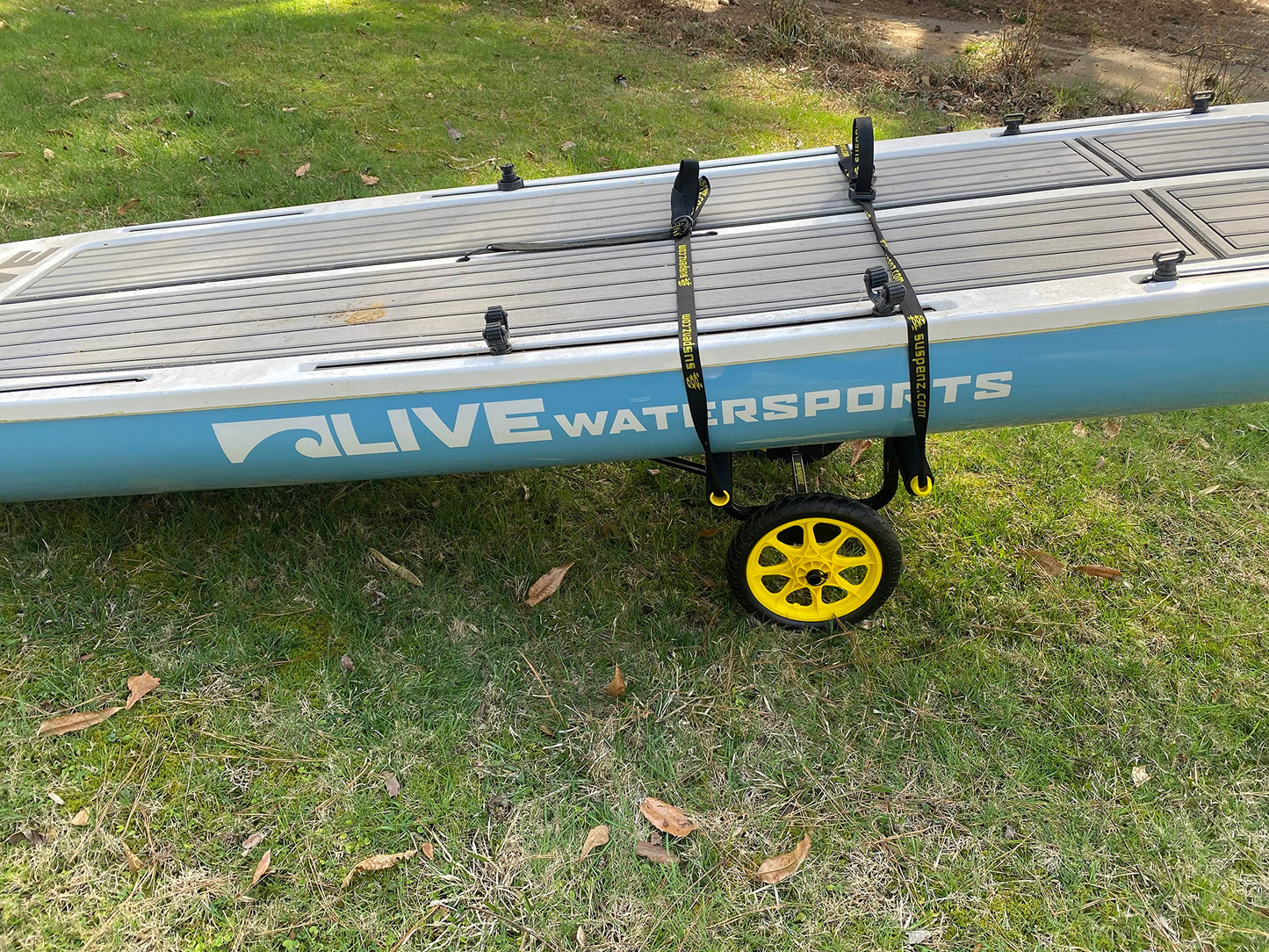 Suspenz Fishing Kayak Cart Trolley | Heavy Duty Canoe Carrier Trailer with Adjustable Bi-Directional Bunker Bars and Airless Wheels | Catch-All Universal Airless Cart (22-9909)