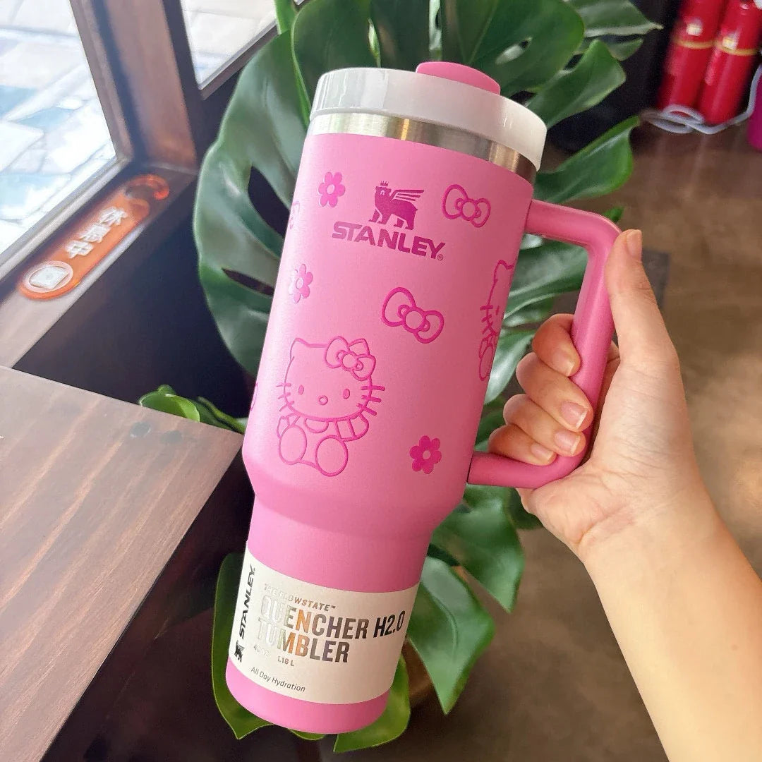 Black Stanley Quencher H2.0 Tumbler – 40 oz Travel Cup