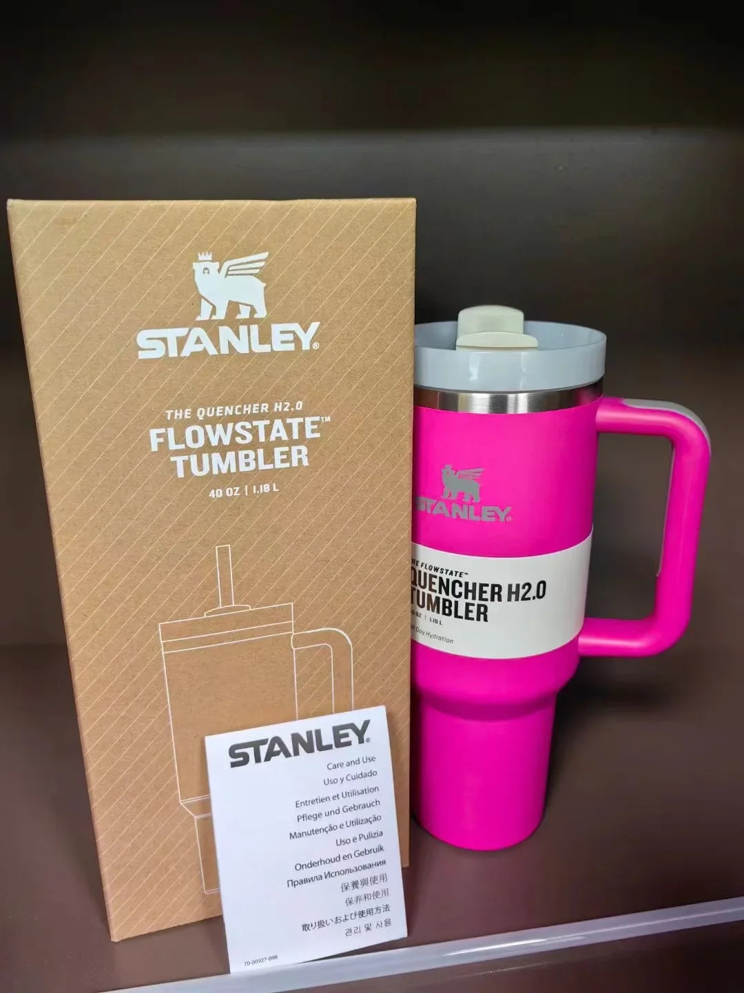 Hot Pink Quencher H2.0 Tumbler – 40 oz Travel Cup