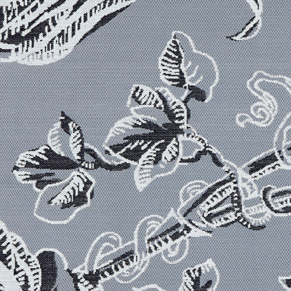 Classic Accessories for Vera Bradley Indoor/Outdoor Rug, 5 x 8 Foot, Rain Forest Toile Gray