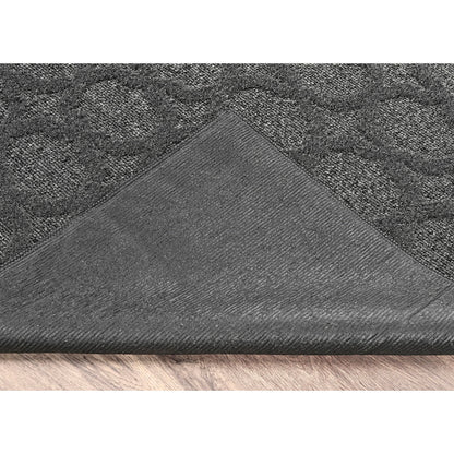 Garland Rug Garden Trellis 9 ft. x 12 ft. Indoor/Outdoor Area Rug Outdoor Waterproof Rug for Patio, Camping Rugs, RV, Porch, Deck, Camper, Balcony, Backyard for High-Traffic Areas, Heather Gray